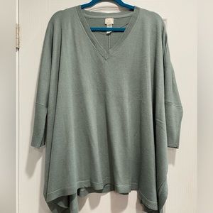 A NEW DAY OSFM GREEN SWEATER (C)